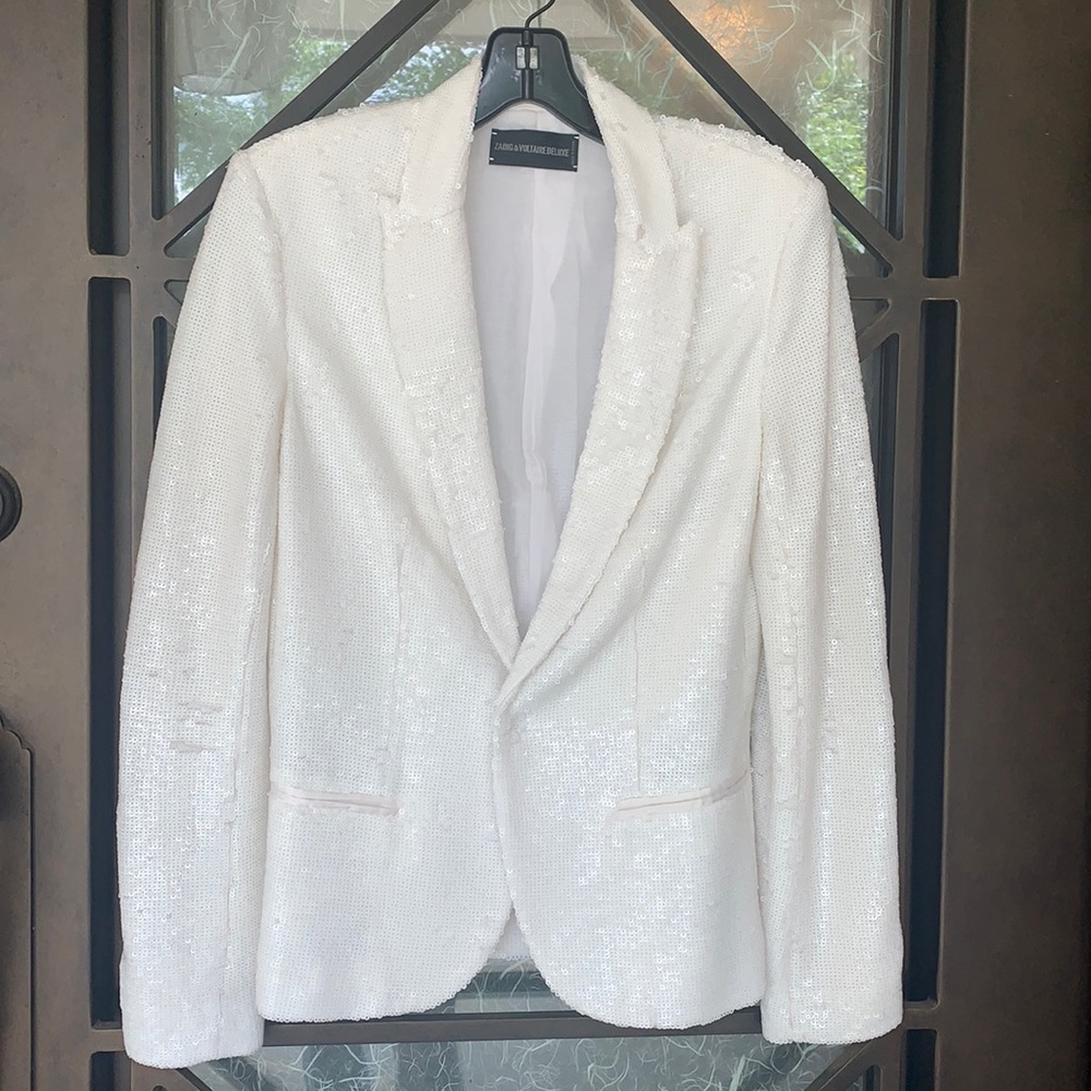 Zadig and Voltaire Virginie Sequined Blazer